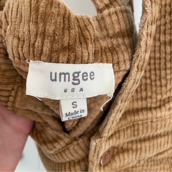 Tan Corduroy Overall Jumper Dress size small - Picture 4 of 4